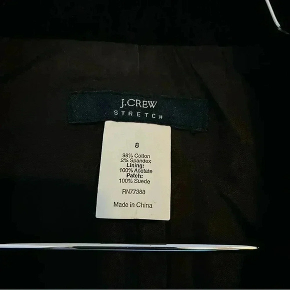 NWOT J. Crew Stretch Women’s Dark Brown Corduroy Elbow Patch Jacket - Picture 6 of 6